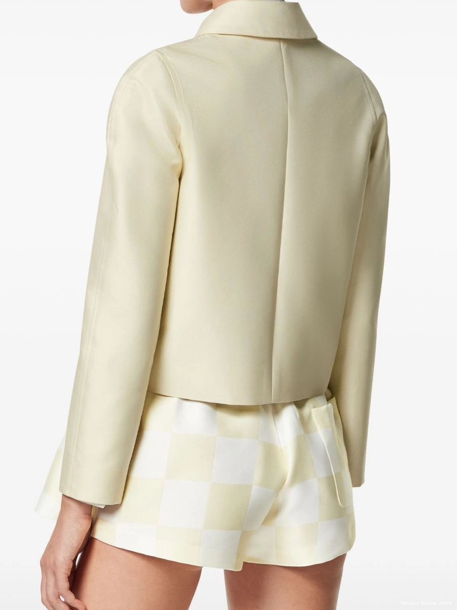 Affordable Women silk-blend Versace jacket cropped 0701